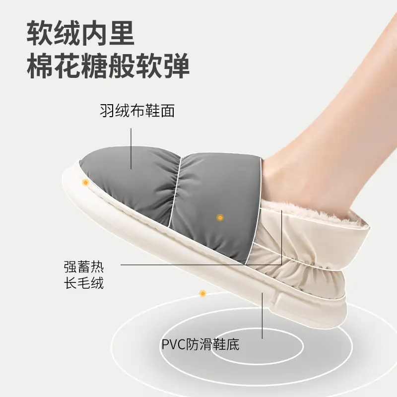 Women Winter Plush Maternity Shoes Blue Orange Waterproof