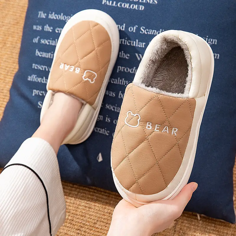 Women Winter Plush Maternity Shoes Blue Orange Waterproof