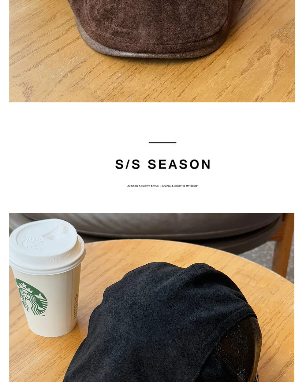 Women British Newsboy Cap Suede Duckbill Brown — feature 12