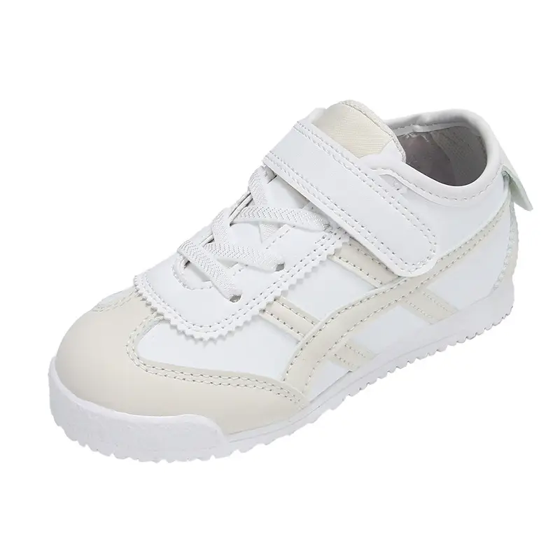 Baby Fleece Lined Toddler Shoes White Beige Grey