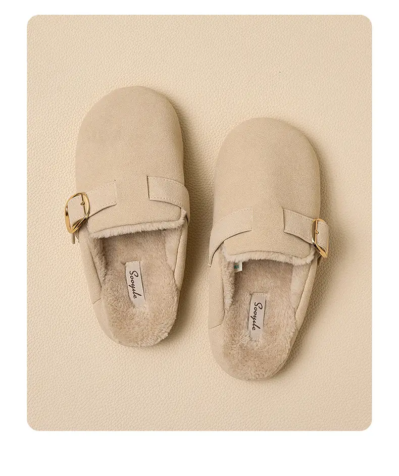 Cotton Slippers for Women Autumn and Winter 2025 New Thick-Soled Outer Wear Indoor Home Warm Plush Cotton Slippers for Women Wholesale — feature 3