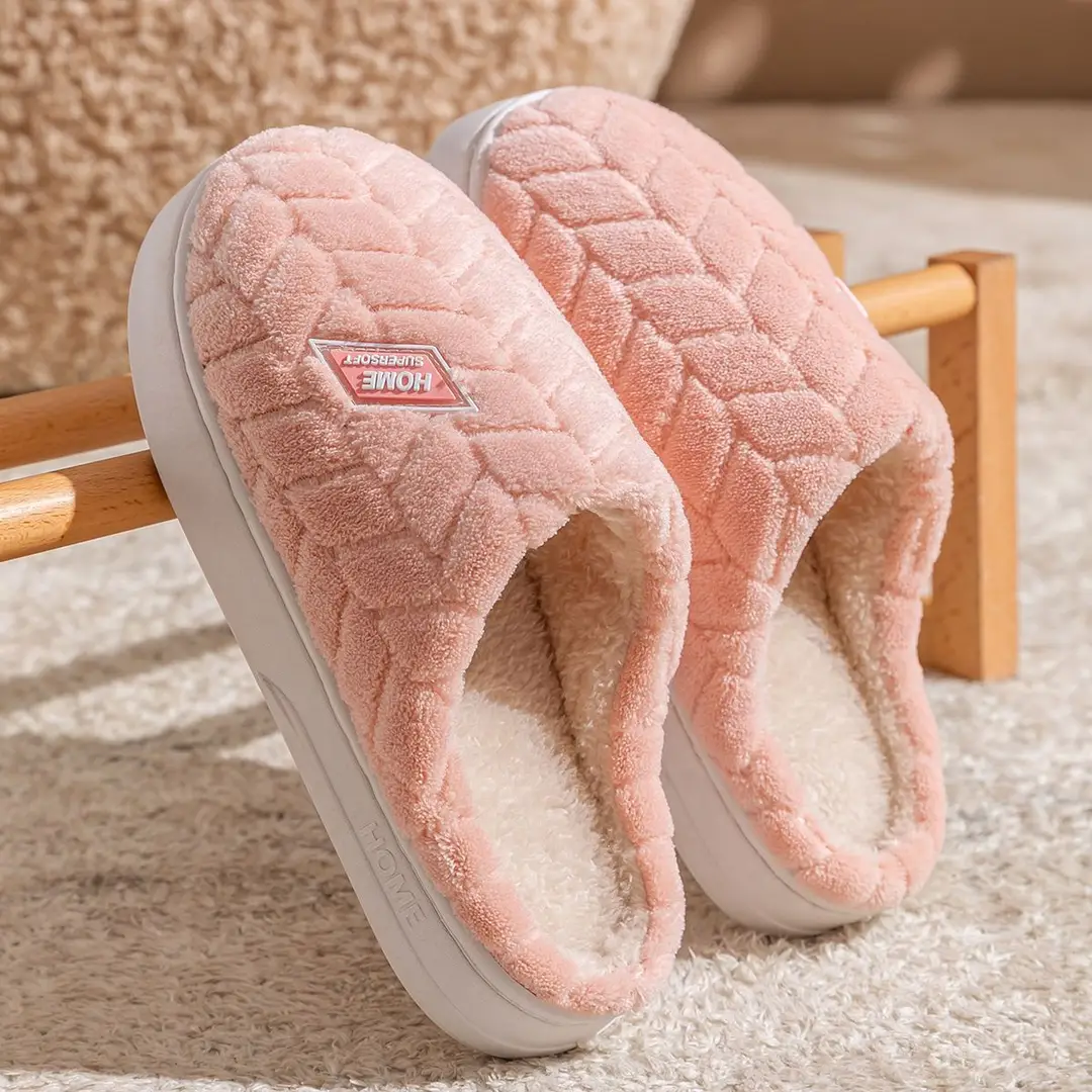 Stuffed Cotton Slippers for Women 2025 Autumn and Winter New Style Indoor Home Thick-Soled Warm Couple Cotton Slippers for Men Winter - Image 6