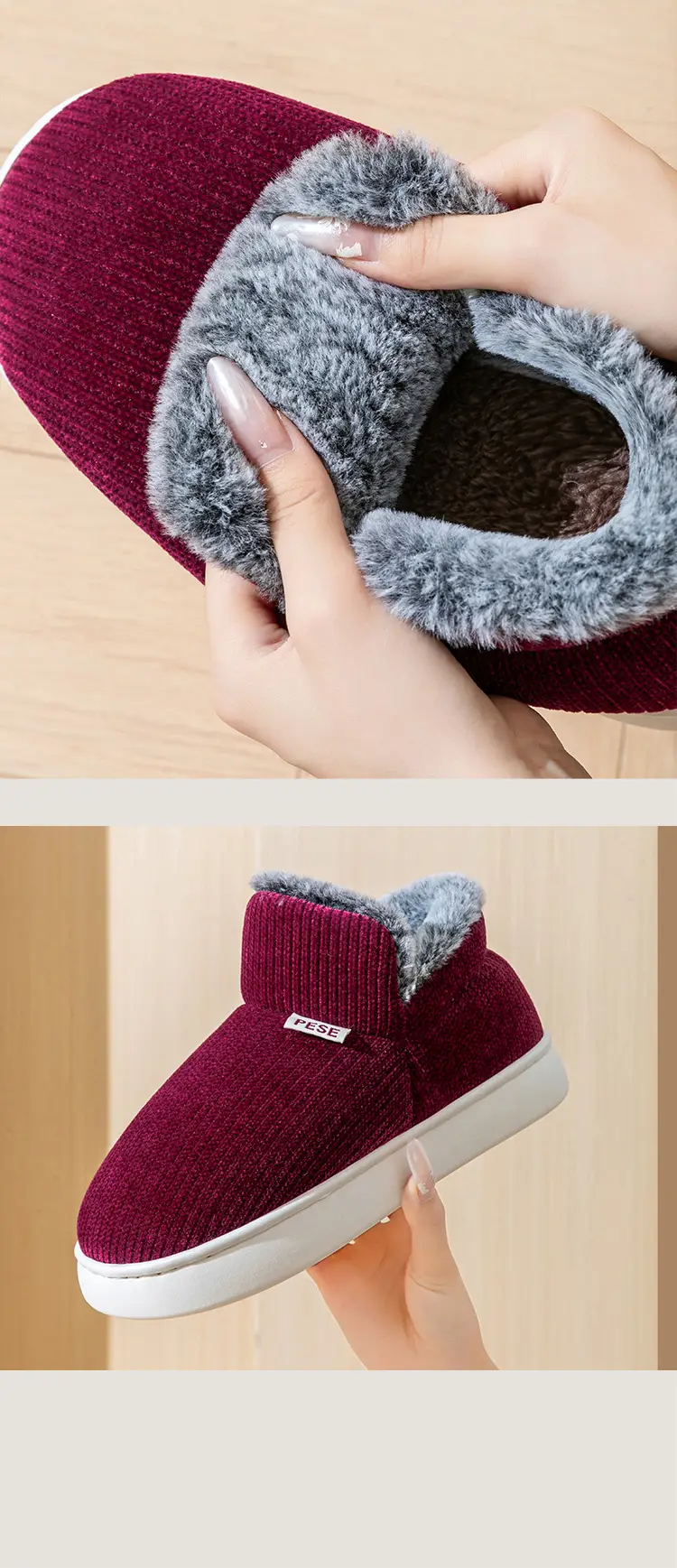 Women Warm Cotton Slippers Autumn Winter 2025 — feature 27