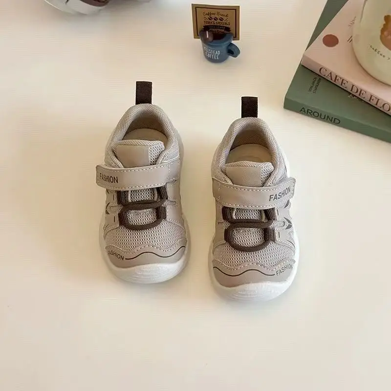 White Mesh Toddler Shoes for Boys Baby Non-Slip Soft Bottom