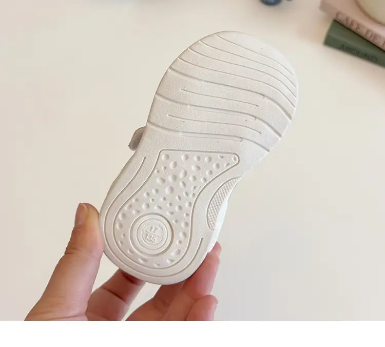 White Mesh Toddler Shoes for Boys Baby Non-Slip Soft Bottom — feature 2