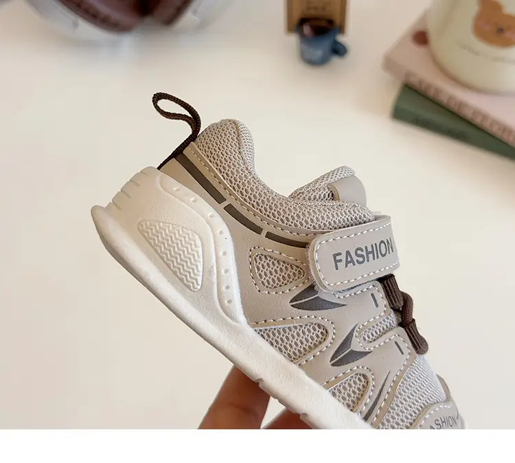 White Mesh Toddler Shoes for Boys Baby Non-Slip Soft Bottom — feature 7