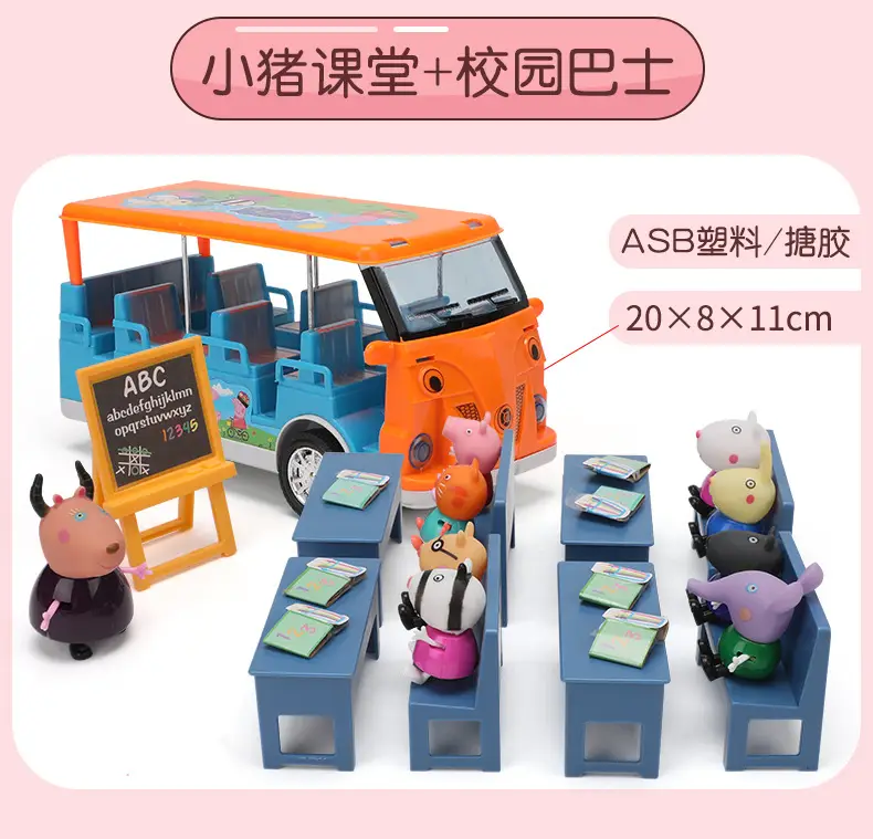 Piggy Toy Peppa Pig Family Doll Play House Toy Doll House Princess Villa Playground Birthday Gift — feature 10