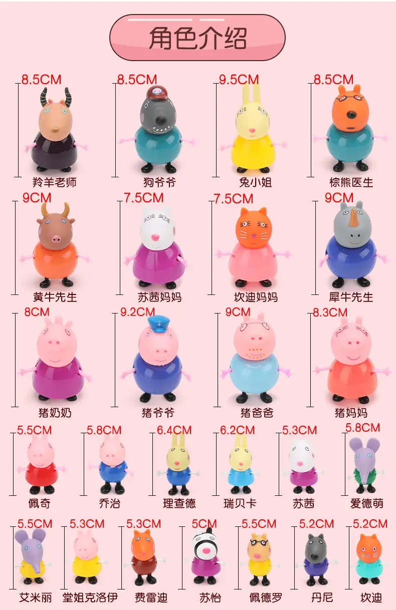 Piggy Toy Peppa Pig Family Doll Play House Toy Doll House Princess Villa Playground Birthday Gift — feature 3