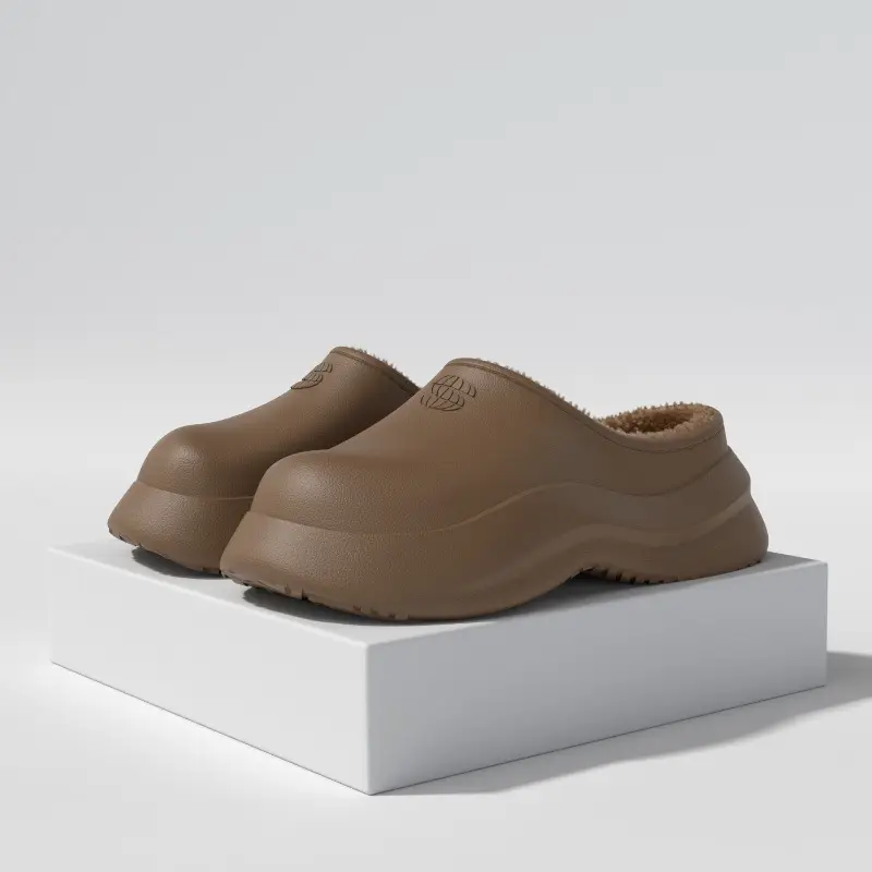 Waterproof Eva Cotton Slippers for Men Women Winter Heat