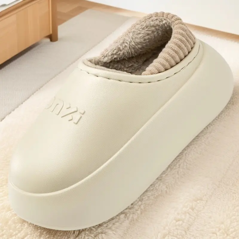 Women Winter Warm Slipper White Thick Soled - Image 4
