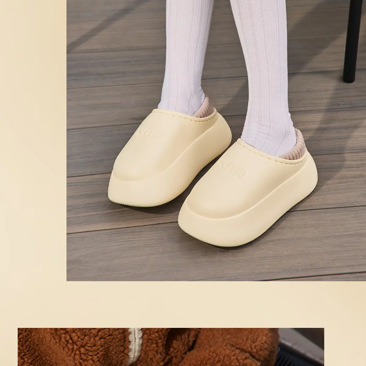 Women Winter Warm Slipper White Thick Soled — feature 17