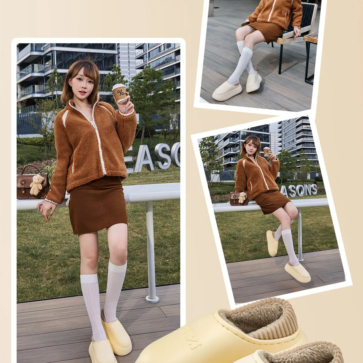 Women Winter Warm Slipper White Thick Soled — feature 7