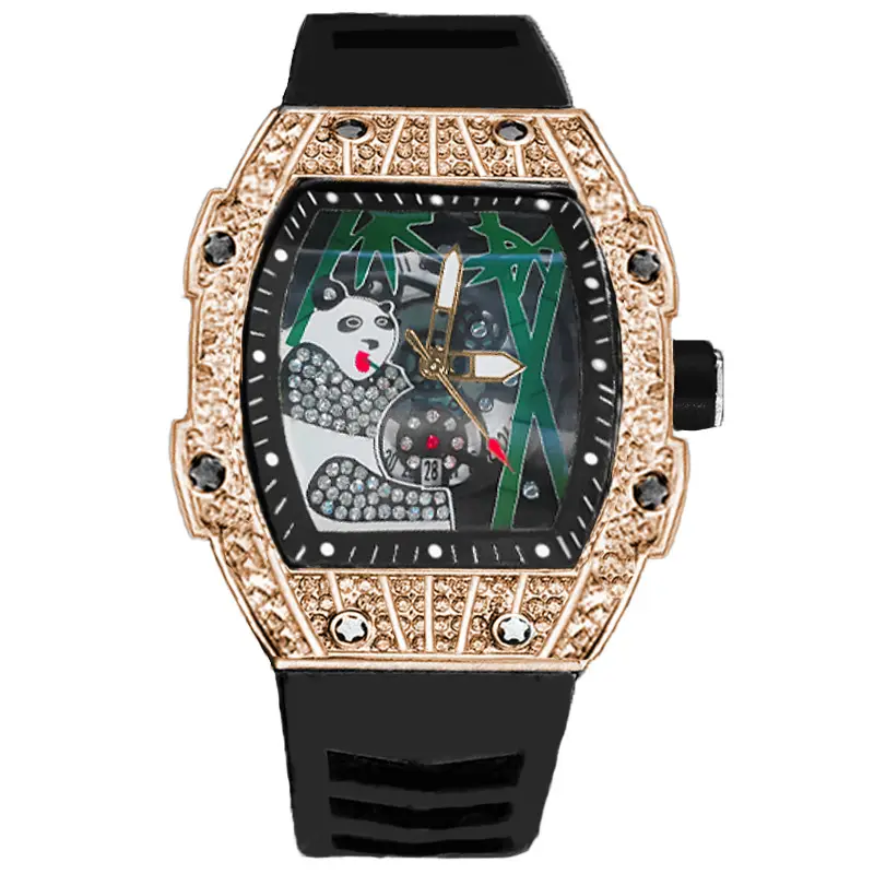 Popular Foreign Trade Men's Watch with Hollow Design, Chinese Style Panda Watch, Luminous Personality, Cool Quartz Watch, Cross-Border — feature 10