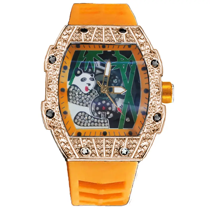 Popular Foreign Trade Men's Watch with Hollow Design, Chinese Style Panda Watch, Luminous Personality, Cool Quartz Watch, Cross-Border — feature 11