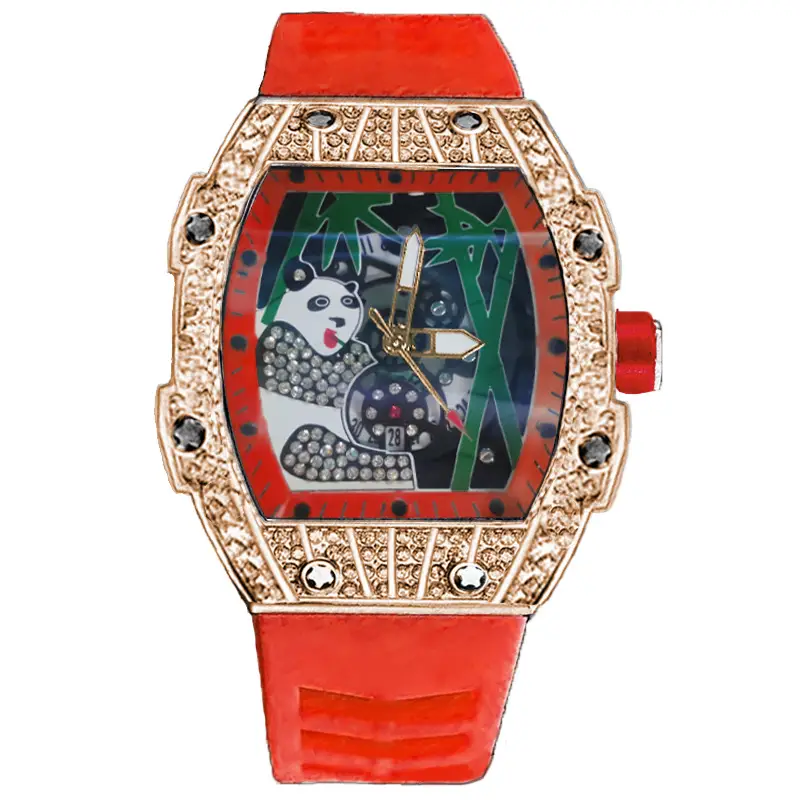 Popular Foreign Trade Men's Watch with Hollow Design, Chinese Style Panda Watch, Luminous Personality, Cool Quartz Watch, Cross-Border — feature 12
