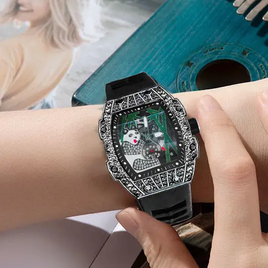 Popular Foreign Trade Men's Watch with Hollow Design, Chinese Style Panda Watch, Luminous Personality, Cool Quartz Watch, Cross-Border — feature 18