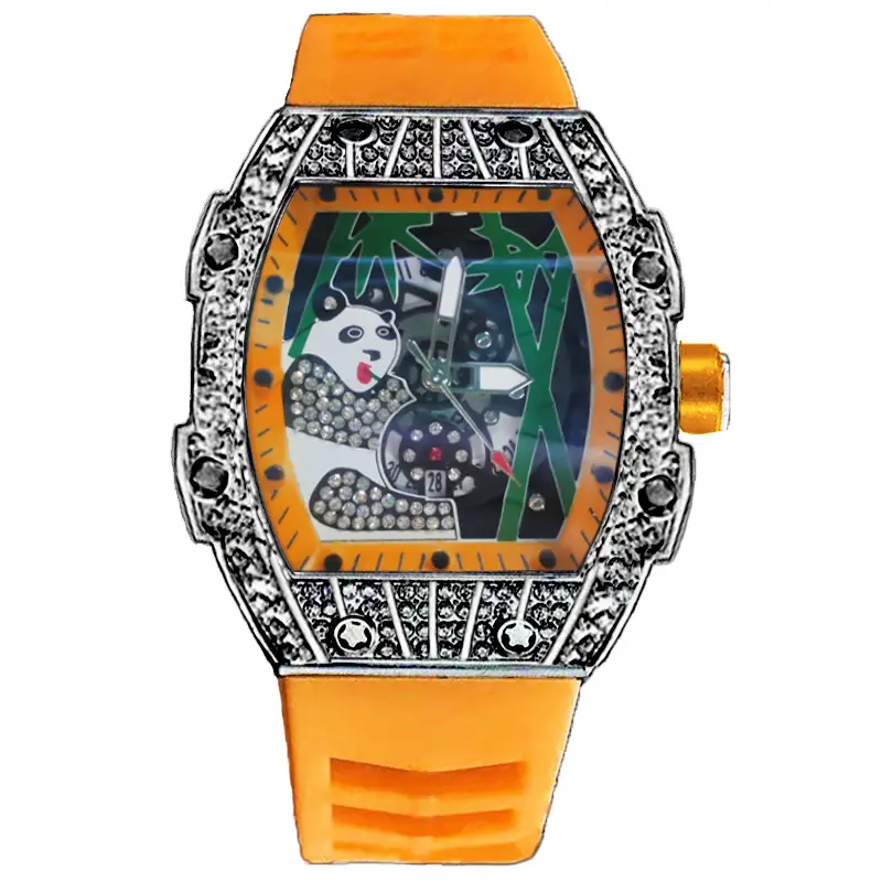 Popular Foreign Trade Men's Watch with Hollow Design, Chinese Style Panda Watch, Luminous Personality, Cool Quartz Watch, Cross-Border — feature 22