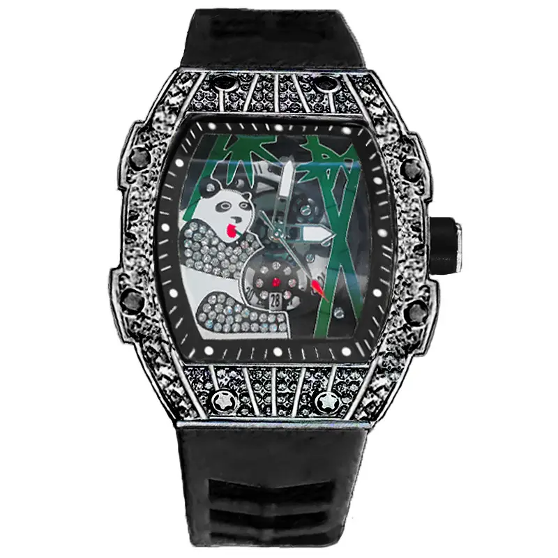 Popular Foreign Trade Men's Watch with Hollow Design, Chinese Style Panda Watch, Luminous Personality, Cool Quartz Watch, Cross-Border — feature 23