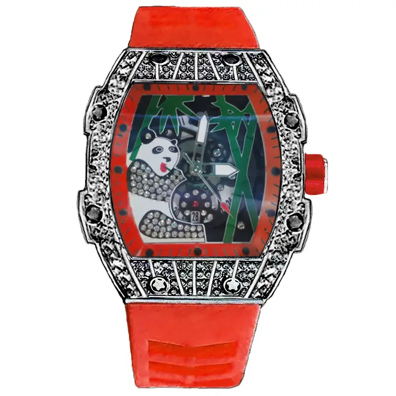Popular Foreign Trade Men's Watch with Hollow Design, Chinese Style Panda Watch, Luminous Personality, Cool Quartz Watch, Cross-Border — feature 24