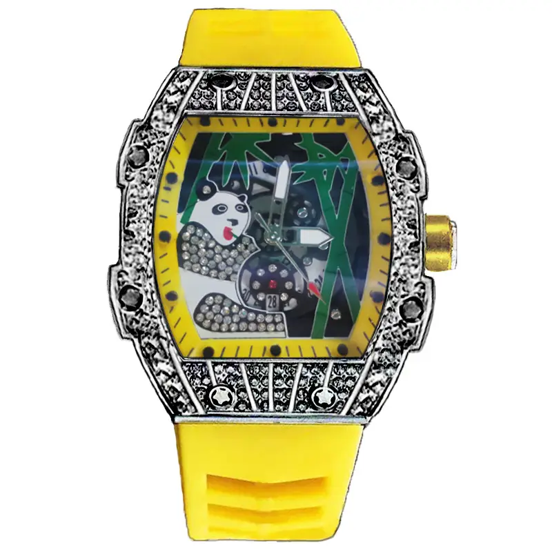 Popular Foreign Trade Men's Watch with Hollow Design, Chinese Style Panda Watch, Luminous Personality, Cool Quartz Watch, Cross-Border — feature 25