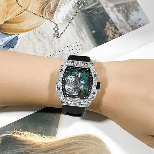 Popular Foreign Trade Men's Watch with Hollow Design, Chinese Style Panda Watch, Luminous Personality, Cool Quartz Watch, Cross-Border — feature 29