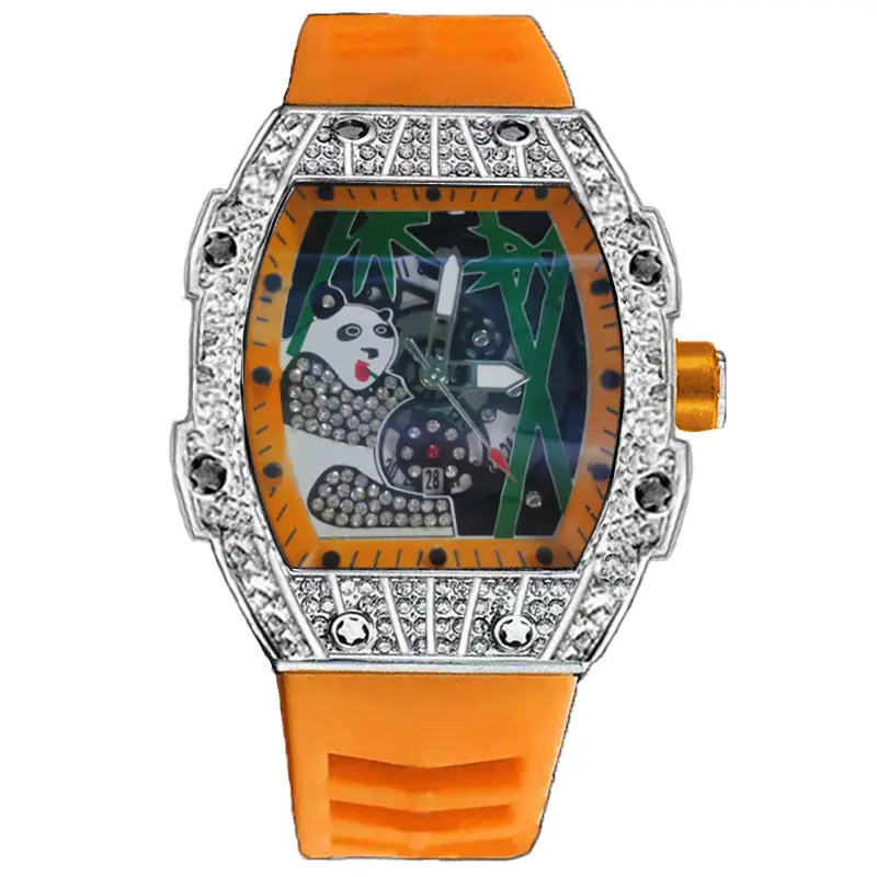 Popular Foreign Trade Men's Watch with Hollow Design, Chinese Style Panda Watch, Luminous Personality, Cool Quartz Watch, Cross-Border — feature 36
