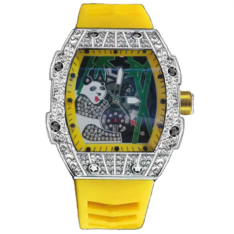 Popular Foreign Trade Men's Watch with Hollow Design, Chinese Style Panda Watch, Luminous Personality, Cool Quartz Watch, Cross-Border — feature 39
