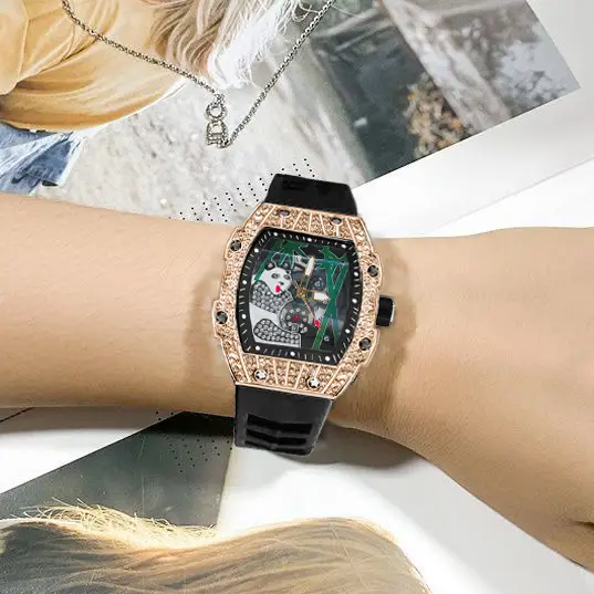Popular Foreign Trade Men's Watch with Hollow Design, Chinese Style Panda Watch, Luminous Personality, Cool Quartz Watch, Cross-Border — feature 5