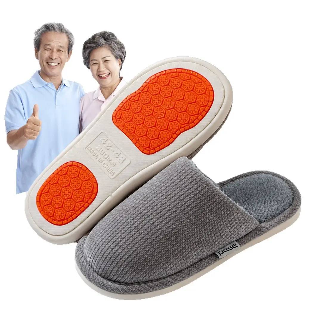 Thickened Warm Cotton Slippers, New Plush Slippers, Home Indoor Non-Slip Warm Cotton Slippers, Thick Soles, Versatile - Image 10