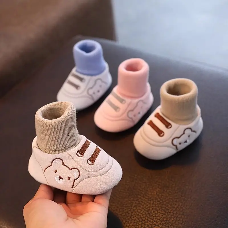 Baby Shoes Soft Cotton Non-Falling Heel 6-12M