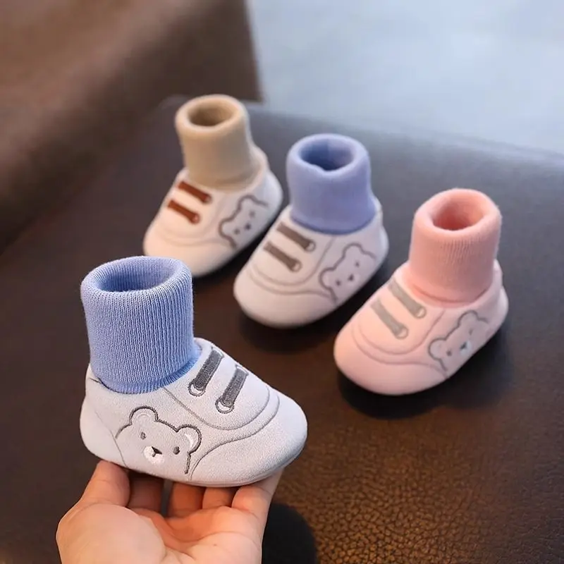 Baby Shoes Soft Cotton Non-Falling Heel 6-12M