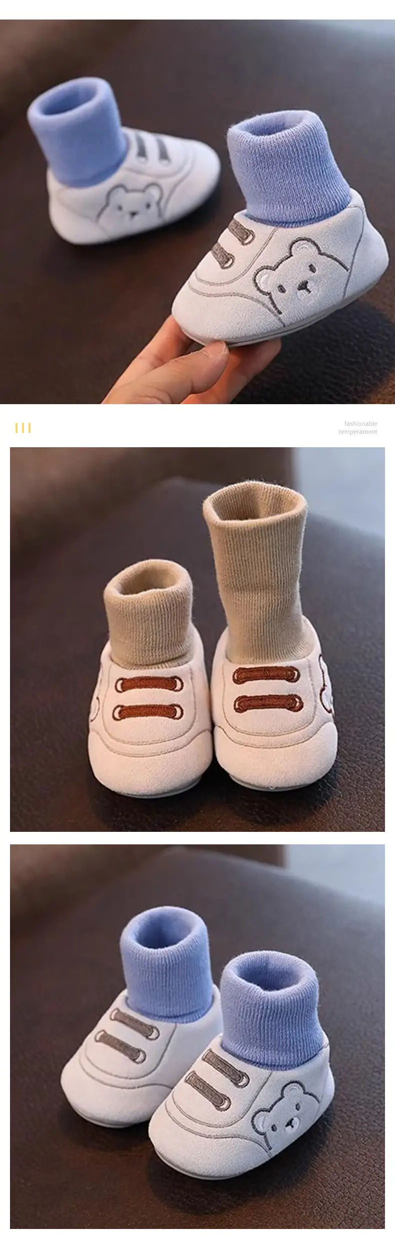 Baby Shoes Soft Cotton Non-Falling Heel 6-12M — feature 11