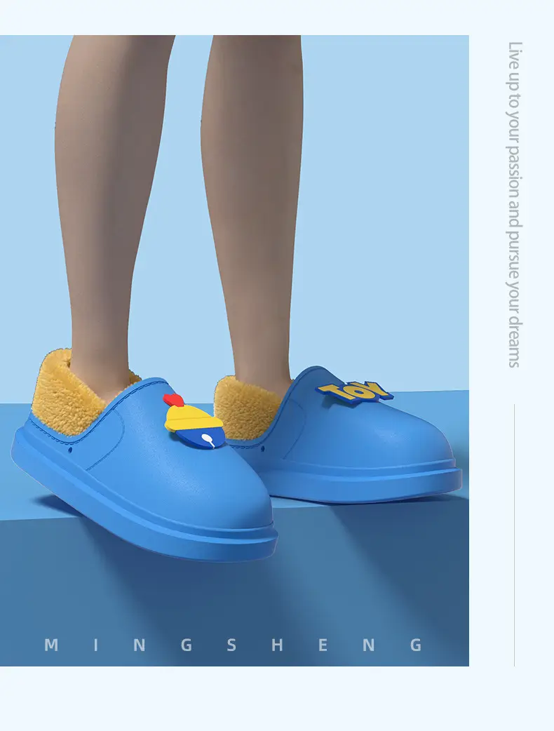 2025 Winter Cotton Slippers Blue Bell EVA — feature 9