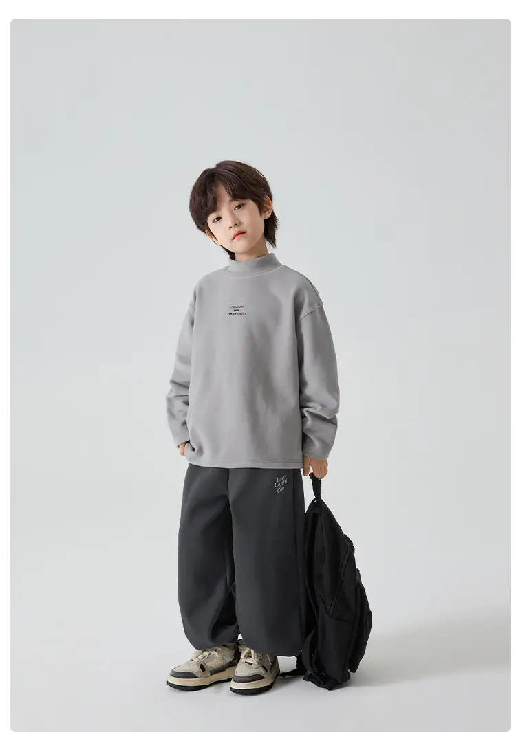 Haima Boys Winter Long Sleeve T-Shirt German Velvet Base — feature 12