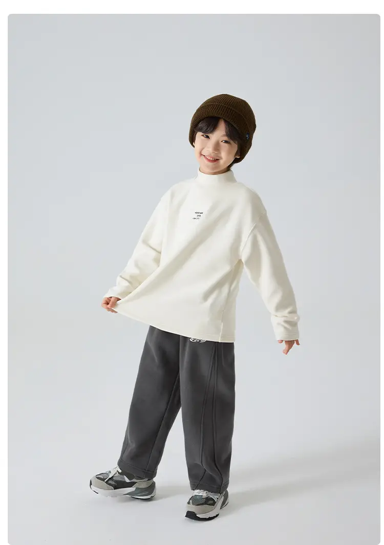 Haima Boys Winter Long Sleeve T-Shirt German Velvet Base — feature 9