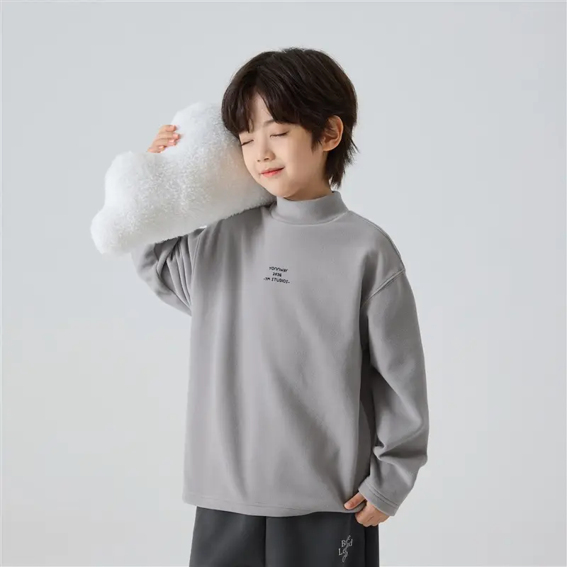 Haima Boys Winter Long Sleeve T-Shirt German Velvet Base
