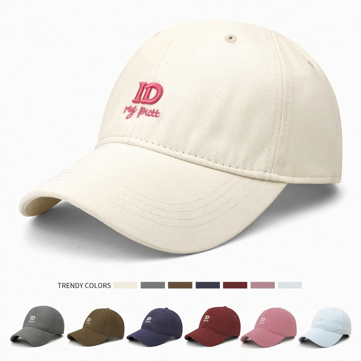 Women's 2025 Wide-Brim Cap Gray - Image 10