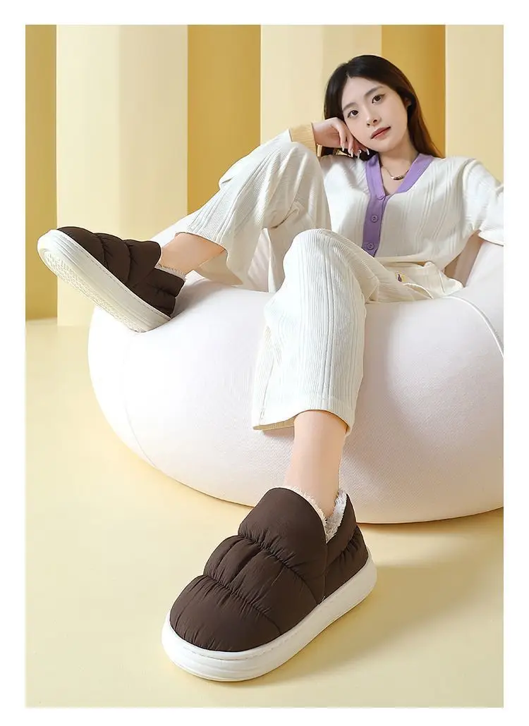 Women Winter Slipper Black Plush Warm Waterproof — feature 15
