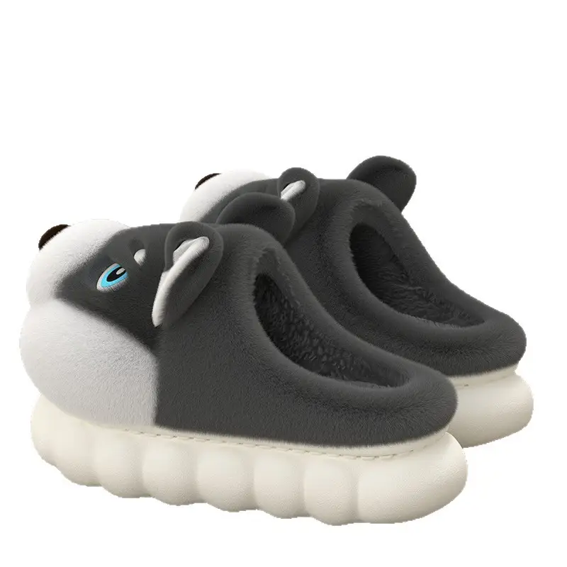 Erha Cotton Slippers 2025 Cotton Slippers for Men and Couples, Fleece-Lined, Warm, Non-Slip, Solid Color, Suitable for Home and Outdoor Wear, High-End Cotton Slippers for Women - Image 8
