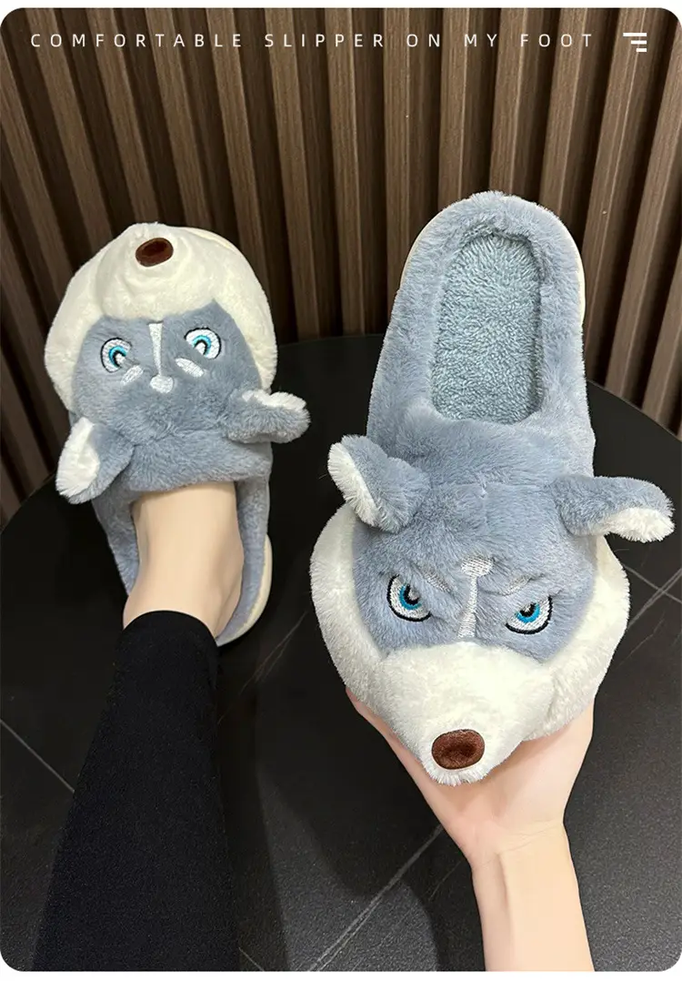 Erha Cotton Slippers 2025 Cotton Slippers for Men and Couples, Fleece-Lined, Warm, Non-Slip, Solid Color, Suitable for Home and Outdoor Wear, High-End Cotton Slippers for Women — feature 14