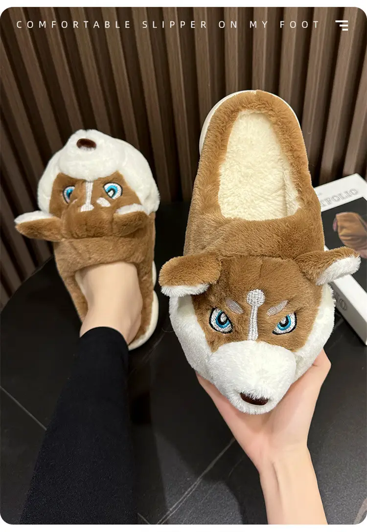 Erha Cotton Slippers 2025 Cotton Slippers for Men and Couples, Fleece-Lined, Warm, Non-Slip, Solid Color, Suitable for Home and Outdoor Wear, High-End Cotton Slippers for Women — feature 15