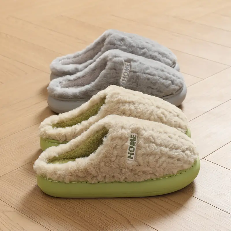 Warm Cotton Furry Slippers for Women Men 2025 - Image 8