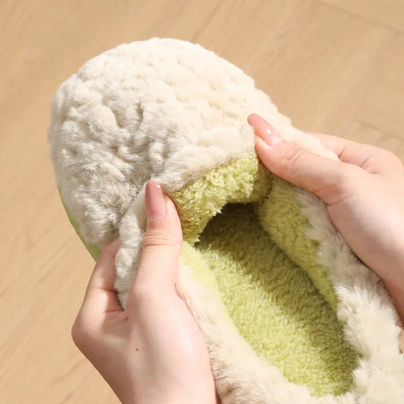 Warm Cotton Furry Slippers for Women Men 2025 - Image 9