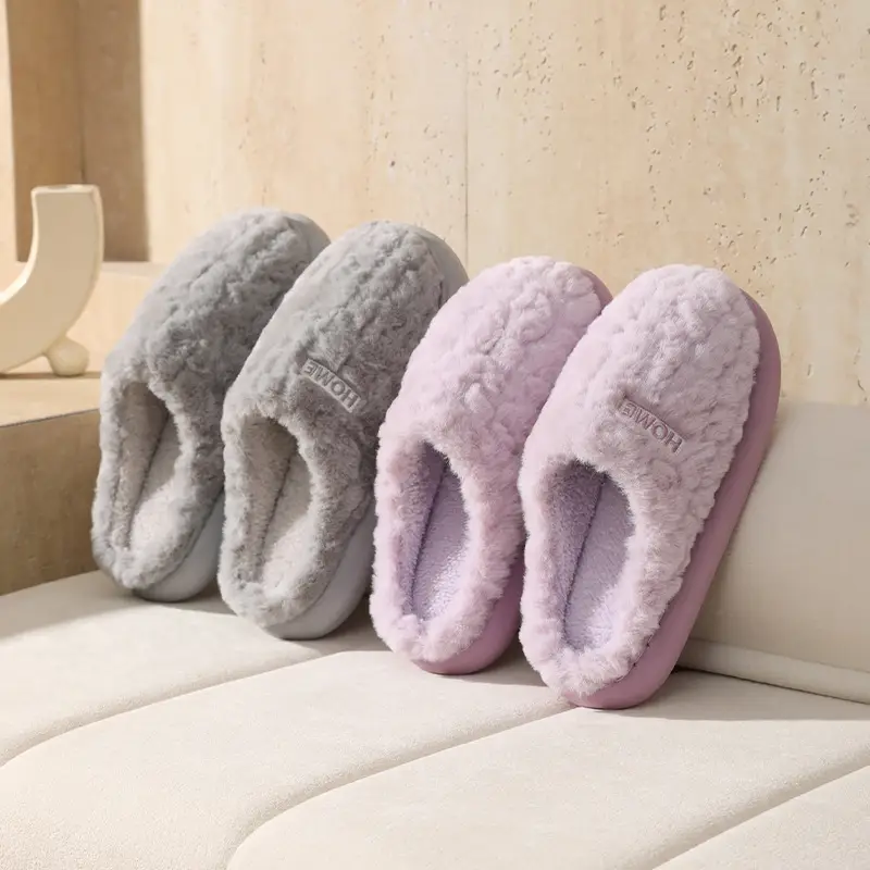 Warm Cotton Furry Slippers for Women Men 2025 - Image 10