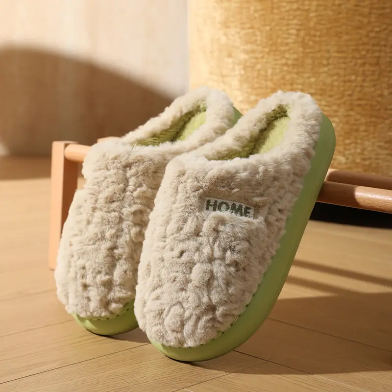 Warm Cotton Furry Slippers for Women Men 2025 - Image 5