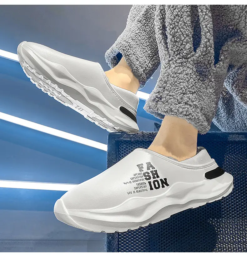Waterproof Fleece-Lined Cotton Slippers for Men Women — feature 16
