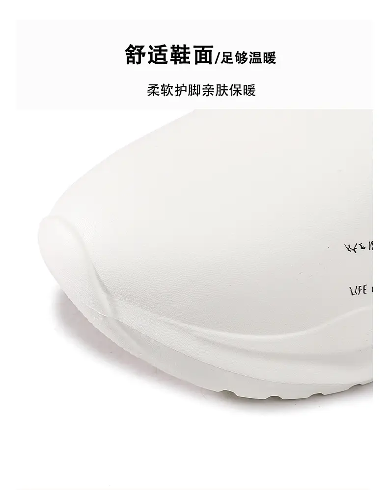 Waterproof Fleece-Lined Cotton Slippers for Men Women — feature 5