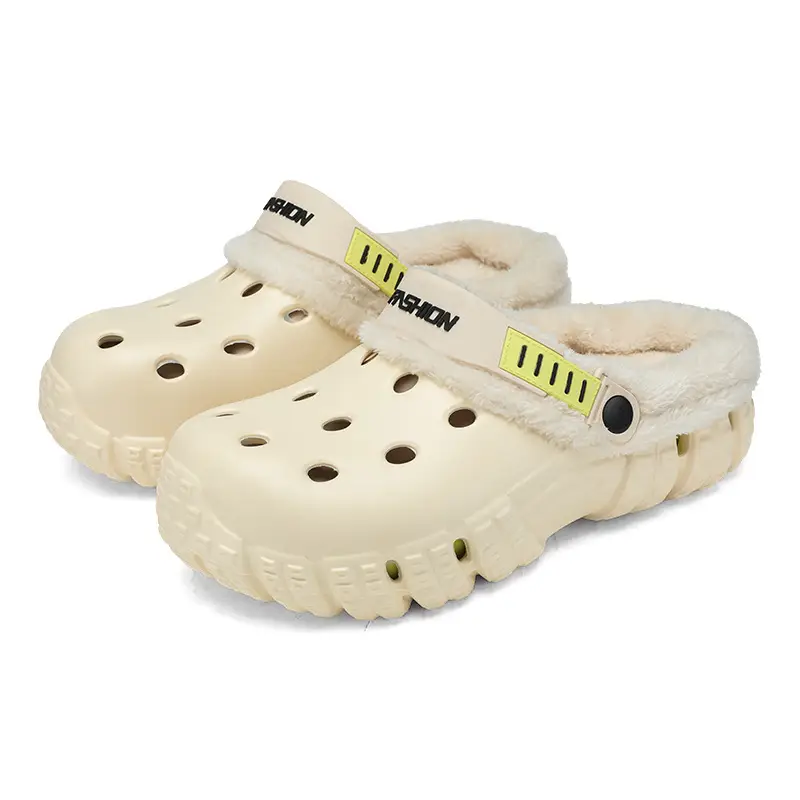 Baotou Slippers Men's New Winter Outdoor Sports Cold-Proof and Warm Couple Two-Wear Wear-Resistant Fleece-Lined Thickeneded Clogs - Image 8