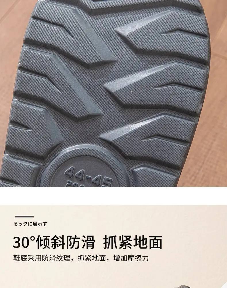 Fyj8813 Leather Slippers 2025 Cotton Slippers for Couples, Fleece-Lined, Warm, Non-Slip, Solid Color, Suitable for Indoor and Outdoor Use, High-End Cotton Slippers — feature 10
