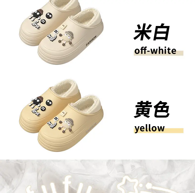 Women Velvet Covered Heel Shoes Winter Warm Non-Slip — feature 6